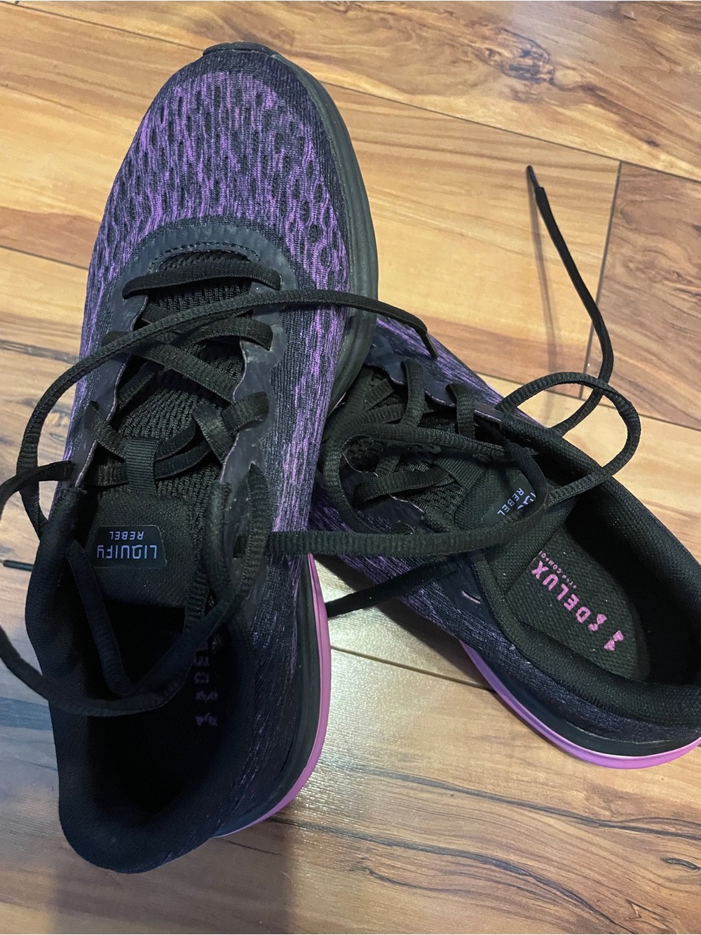 Under Armour liquify rebel Women's Black & Purple Running Shoes size 7.5 - Picture 7 of 7